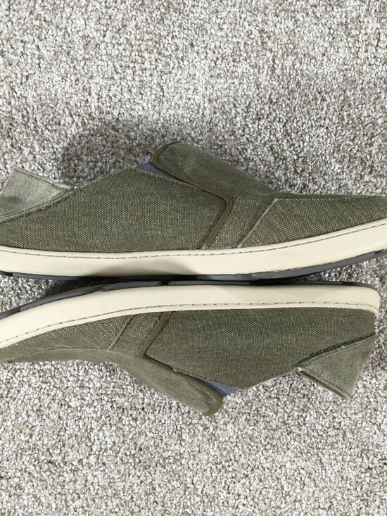 Olukai Nohea Lole Slip On Shoes Mens Size 11 M Tan Brown Canvas Drop In Heel main image 6